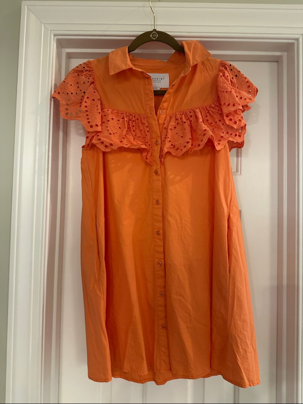 The Shirt by Rochelle Behrens Bright Orange Shirt - Picture 2 of 6